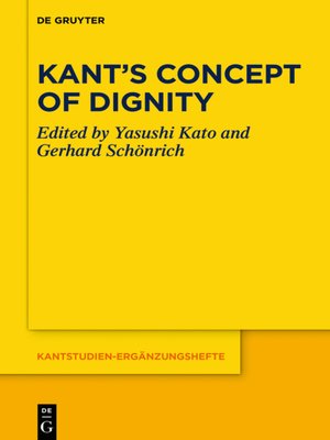 cover image of Kant's Concept of Dignity